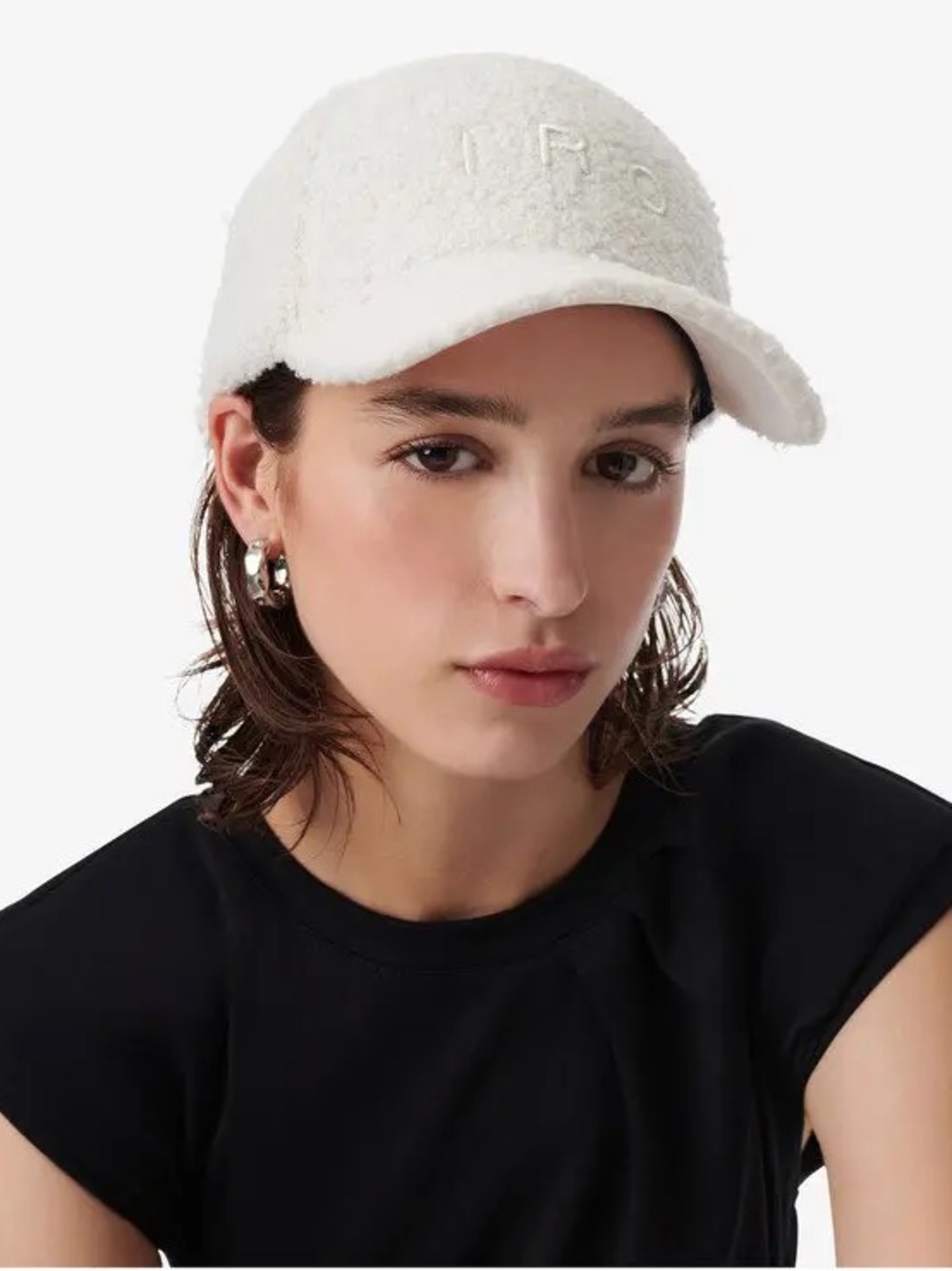 Iro Paris Greb Shearling Embroidered Cap